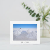 Salar de Uyuni salines blanc frontière carte posta (Debout devant)