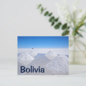 Salar de Uyuni salines texte carte postale (Debout devant)