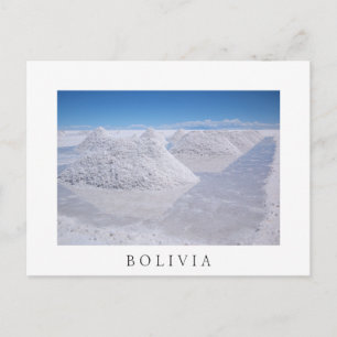 Salar de Uyuni zout loods witte grens briefkaart