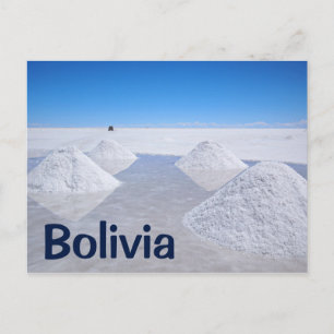 Salar de Uyuni zout platte tekst briefkaart