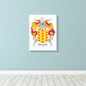 Salazar Family Crest Canvas Afdruk (Insitu (Houten vloer))