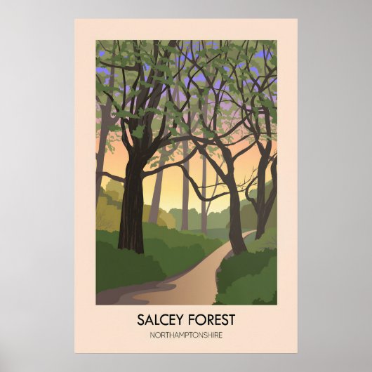 Salcey Forest Reisposter Poster (Voorkant)