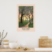 Salcey Forest Reisposter Poster (Keuken)