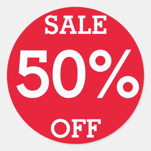 SALE 50% OFF verwisselbare Ovale vorm Ronde Sticker (Voorkant)