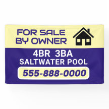 "Sale by Owner" customized banner