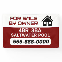 "Sale by Owner" customized banner