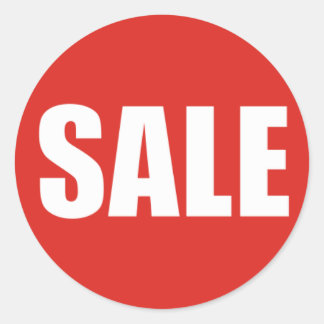 SALE Korting Sticker