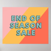 Sale Sign, End of Season Sale Poster (Devant)
