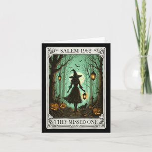 Salem 1692 Halloween Witch Ze misten een Tarot C Kaart