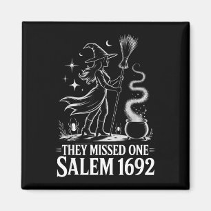 Salem 1692 miste een voor halloween vrouwen shirt magneet