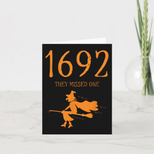 Salem 1692 Ze misten een grappige Halloween heks 2 Kaart