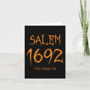 Salem 1692 Ze misten een grappige Halloween heks Kaart