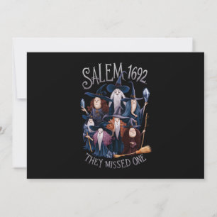 Salem 1692 Ze misten een Halloween heks Kaart