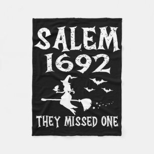 Salem 1692 Ze misten een Halloweenontwerp Fleece Deken