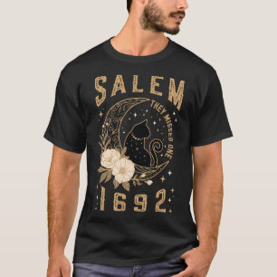 Salem 1692 Ze misten een heksenproces Black Cat M T-shirt