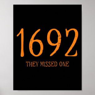 Salem 1692 Ze misten een leuke Halloween heks 1 Poster