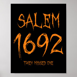 Salem 1692 Ze misten een leuke Halloween heks Poster