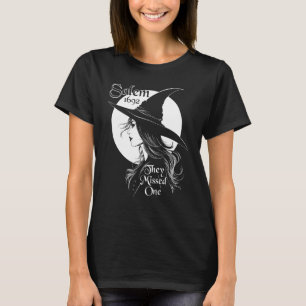 Salem 1692 Ze misten een prachtige Halloween Wit T-shirt