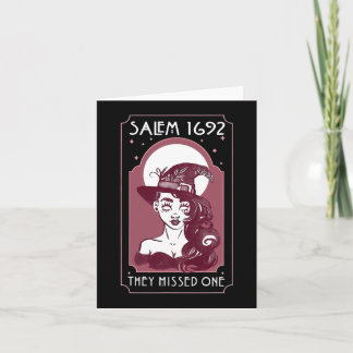 Salem 1692 ze misten een - Salem Witch Halloween Kaart