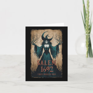 Salem 1692 Ze Misten Eentje Halloween Feministisch Kaart