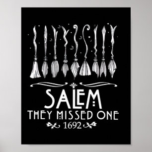 Salem 1692 Ze misten er een voor Halloween Poster