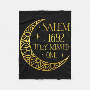 Salem 1962 Je miste een Halloween feministische he Fleece Deken