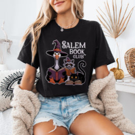 SALEM Boekclub Halloween Boekenwurm Dieren T-shirt