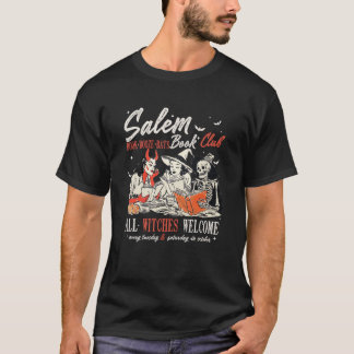 Salem Book Club Witchy Bookish Spooky Hall T-shirt