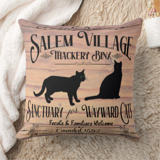 Salem Cat Sanctuaire Jeu Oreiller