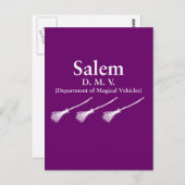 Salem Department of Magical Vehicles Briefkaart (Voorkant / Achterkant)