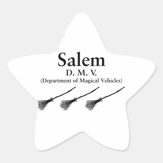 Salem DMV Ster Sticker (Voorkant)