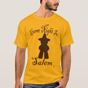 Salem Game Night Grappige Reizen Gaming Kunst T-shirt