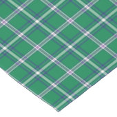 Salem Green and White Plaid Korte Tafelloper (Hoek)