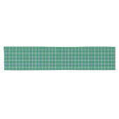 Salem Green and White Plaid Korte Tafelloper (Horizontaal)