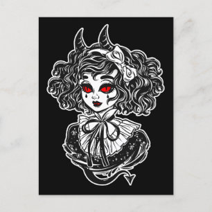 Salem Heks Illustratie Kunst Briefkaart