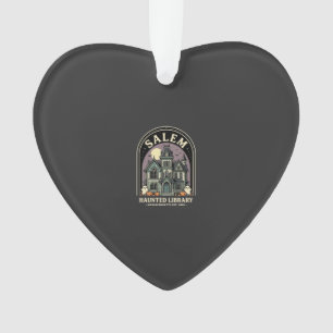 Salem Heksen Bibliotheek Halloween Ontwerp_1 Ornament