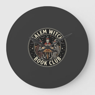 Salem Heksen Boek Club Halloween Skelet Ontwerp_1 Grote Klok