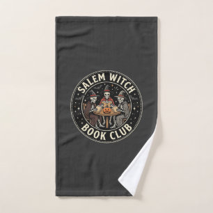 Salem Heksen Boek Club Halloween Skelet Ontwerp_1 Handdoek
