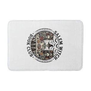 Salem Heksen Boek Club Vintage Skelet Halloween S Badmat