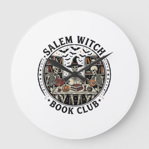 Salem Heksen Boek Club Vintage Skelet Halloween S Grote Klok