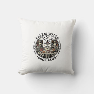 Salem Heksen Boek Club Vintage Skelet Halloween S Kussen