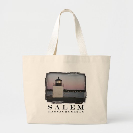 Salem Lighthouse Grote Tote Bag (Voorkant)