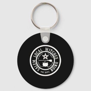 Salem Lokale Heksenunie EST 1692 Halloween Sleutelhanger