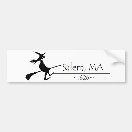 Salem, MA 1626 Bumpersticker (Voorkant)
