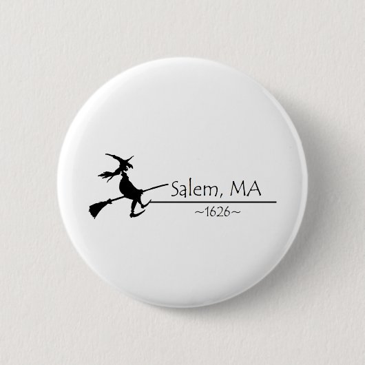 Salem, MA 1626 Ronde Button 5,7 Cm (Voorkant)
