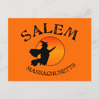 Salem MA Witch Briefkaart