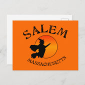 Salem MA Witch Briefkaart (Voorkant / Achterkant)