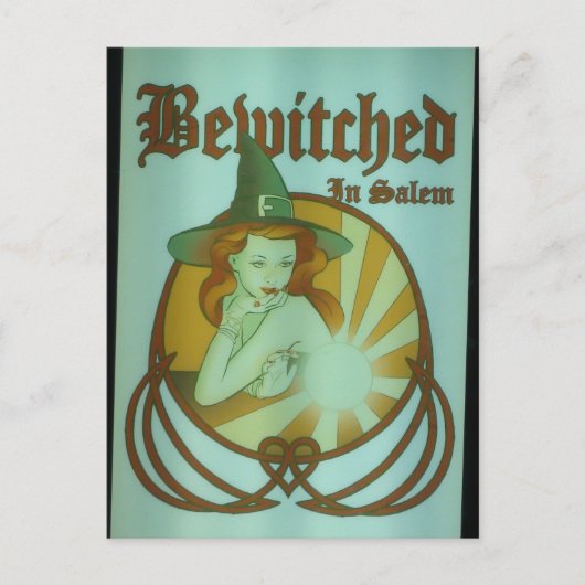 Salem, Massachusetts "Bewitched" Briefkaart (Voorkant)