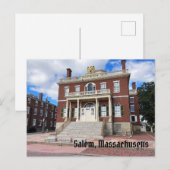 Salem Massachusetts Briefkaart (Voorkant / Achterkant)