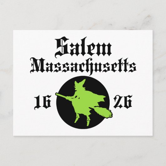 Salem Massachusetts Briefkaart (Voorkant)